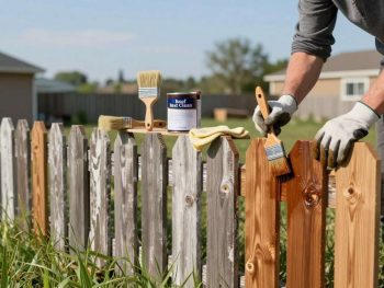 How to Restore the Color of Faded Wood Fences.