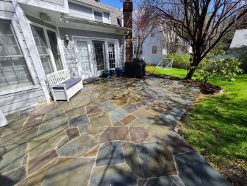 clean patio after pressure washing